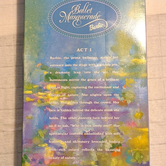 Mattel 2000 Barbie Doll Ballet Masquerade New in Box - Picture 6 of 7